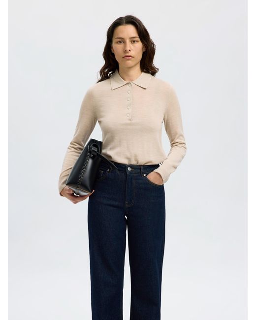 SELECTED Natural Pullover Slfthea