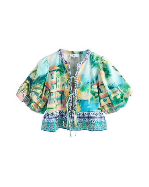 Next Blue Bluse