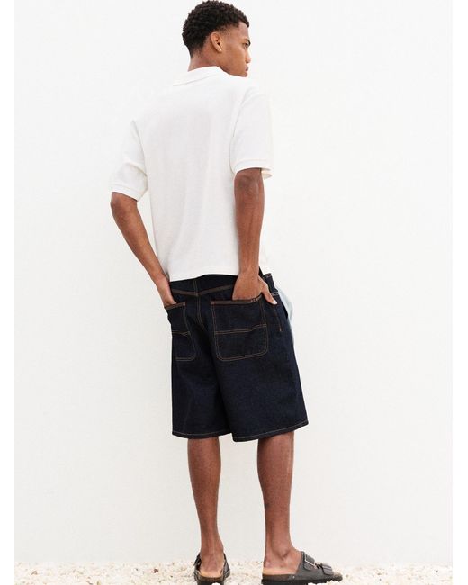 Pull&Bear Poloshirt in White für Herren