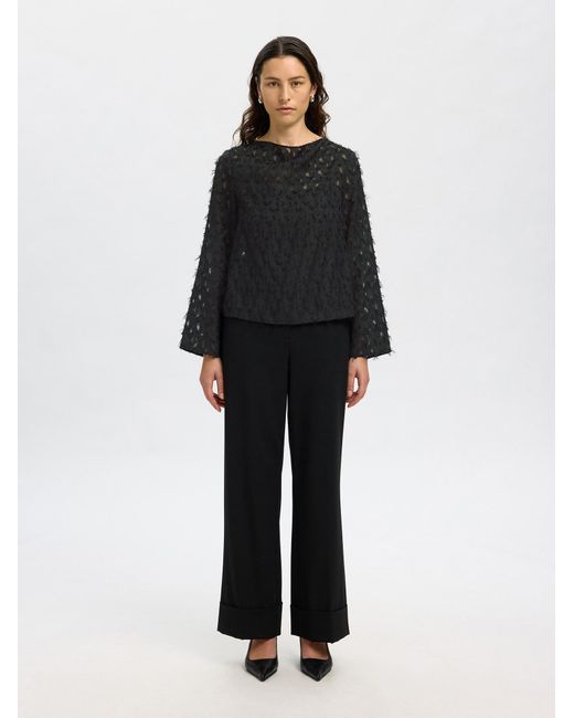 SELECTED Black Bluse Slfmarion