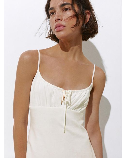 Pull&Bear White Kleid