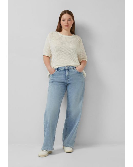QS White Strickpullover