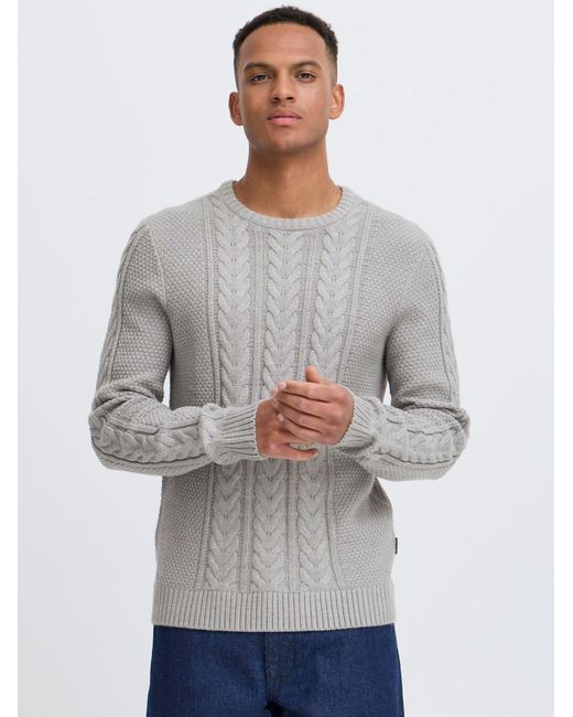Blend Strickpullover Bhbasim in Gray für Herren