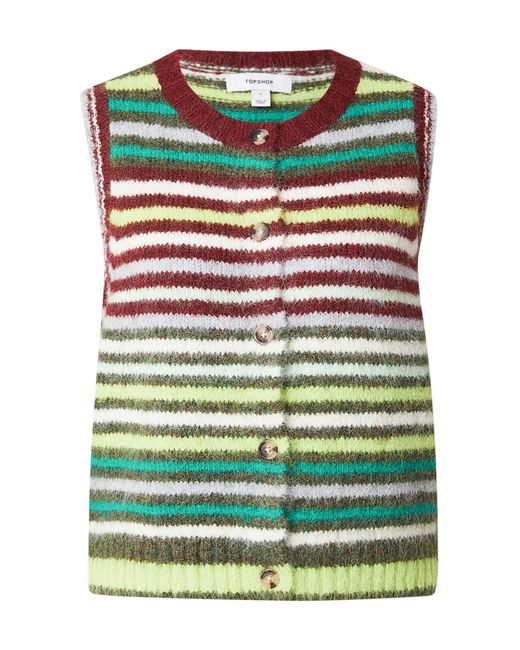 TOPSHOP Green Weste Scaro