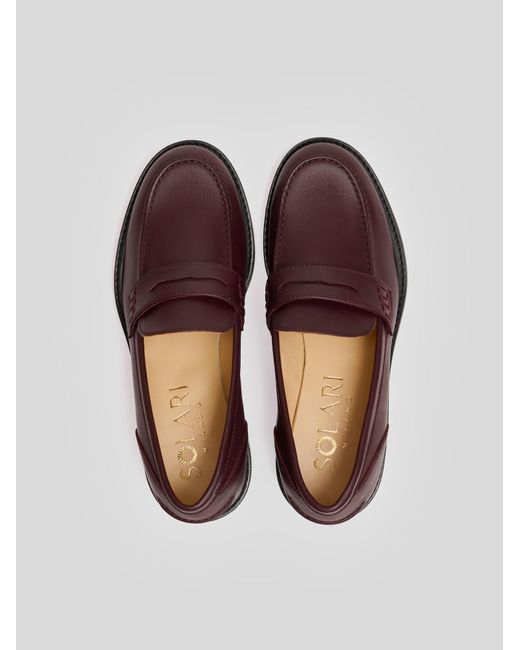SOLARI MILANO Brown Mokassin