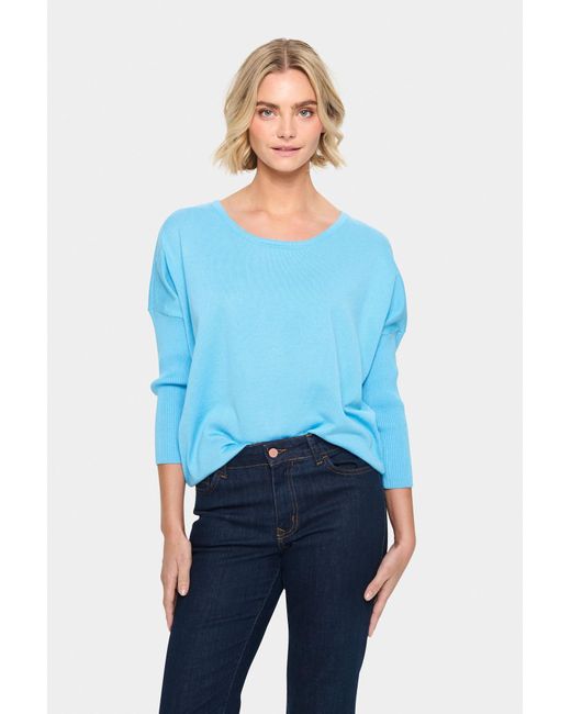 Saint Tropez Blue Pullover 'Mila'