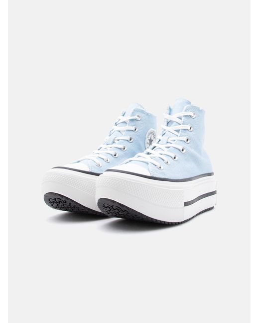 Converse Blue Sneaker Ctas Lift Double Stack
