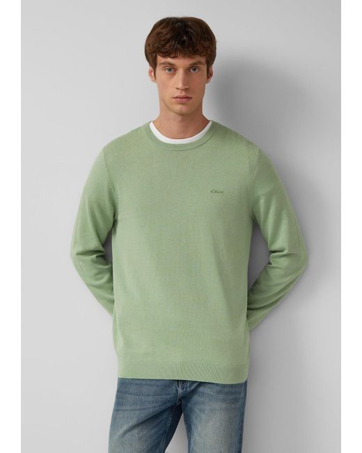 S.oliver Pullover in Green für Herren