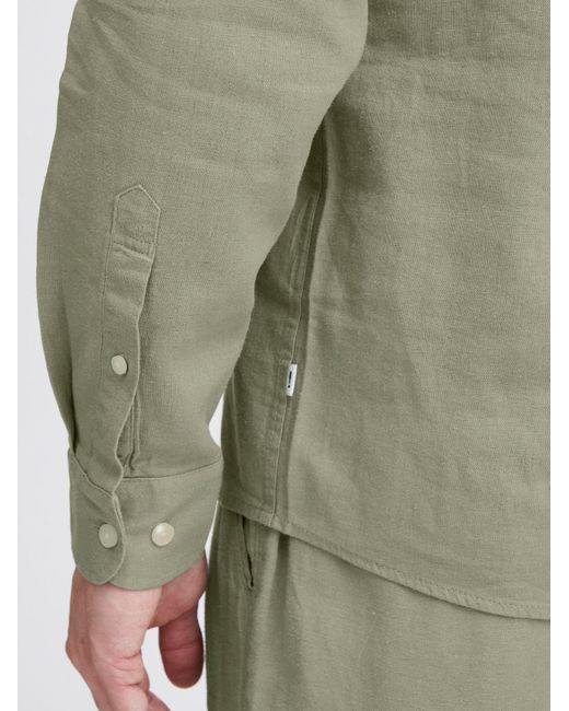 Solid Langarmhemd Sd Enea in Green für Herren
