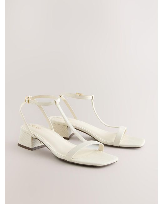 Next White Riemensandale