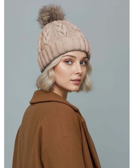 Neverless Brown Mütze Jule