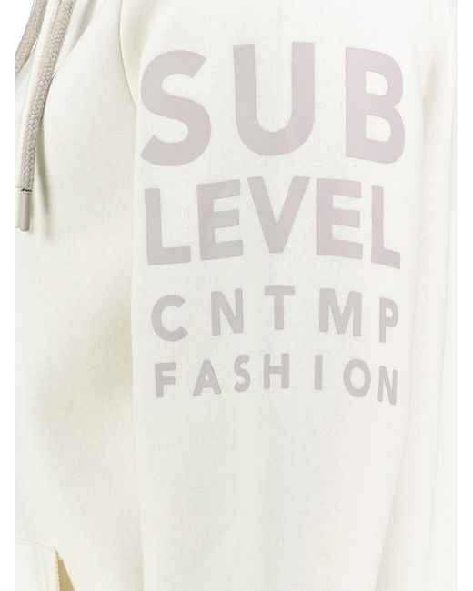 Sublevel White Sweatshirt Asmia