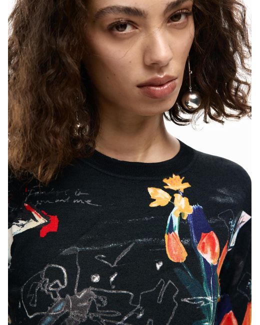 Desigual Blue Pullover