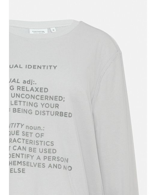 comma casual identity White Sweatshirt