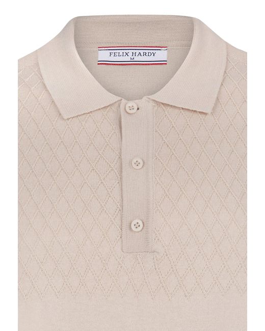 Felix Hardy Poloshirt in Natural für Herren