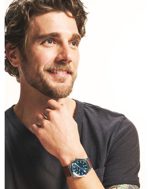 Fossil Uhr Everett in Blue für Herren