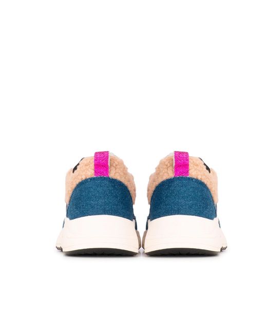 Posh By Poelman Blue Sneaker 'Carocel'