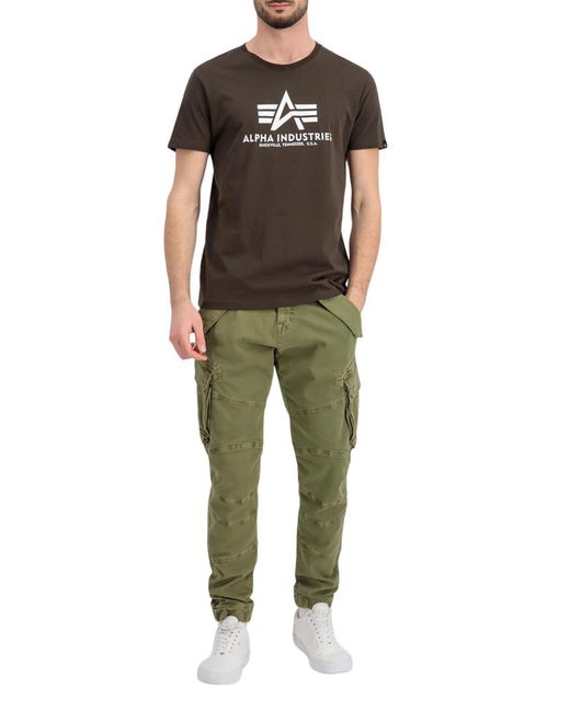 Alpha Industries Shirt Basic Logo in Black für Herren