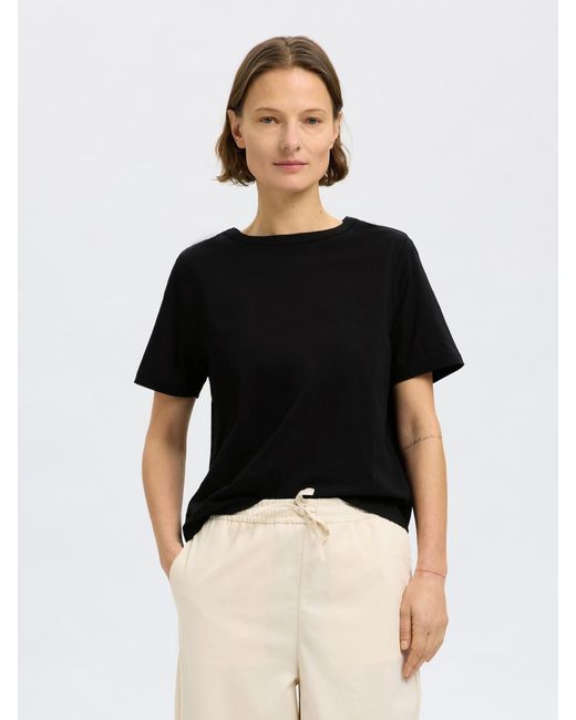 SELECTED Black T-Shirt