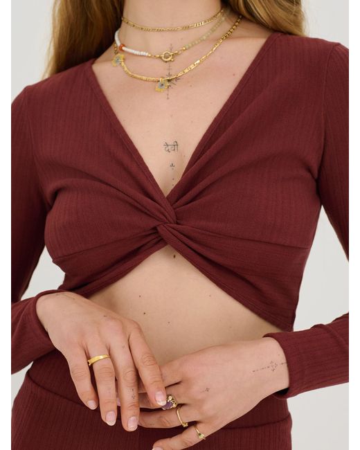 ABOUT YOU x Sofia Tsakiridou Red Top 'Hanne'