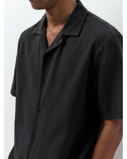 Pull&Bear Hemd in Black für Herren