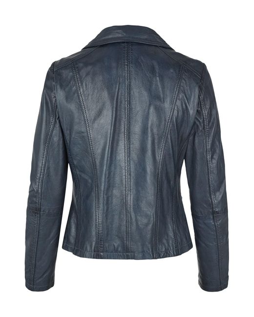 7eleven Blue Lederjacke Segunea