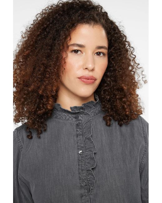 SENSES.THE LABEL Gray Bluse