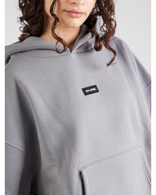 Oh April Gray Sweatshirt Boyfriend