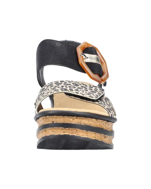 Rieker Black Sandale
