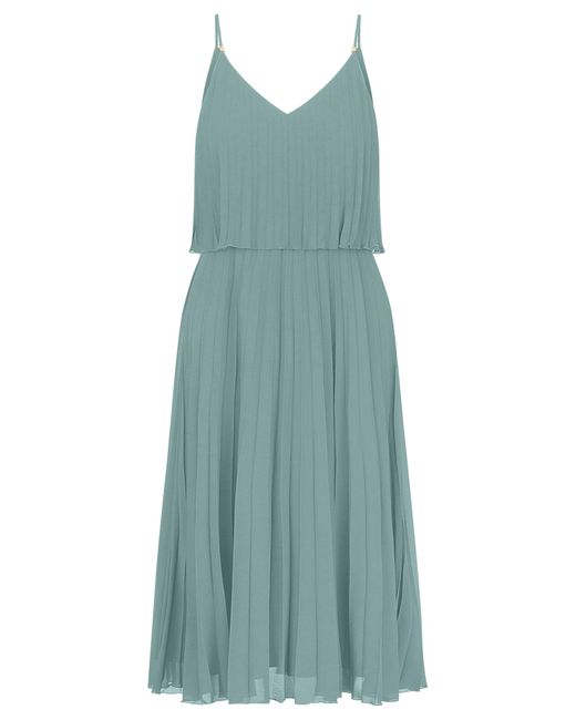 Apart Blue Kurzes Plisseekleid