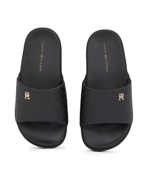 Tommy Hilfiger Black Pantolette