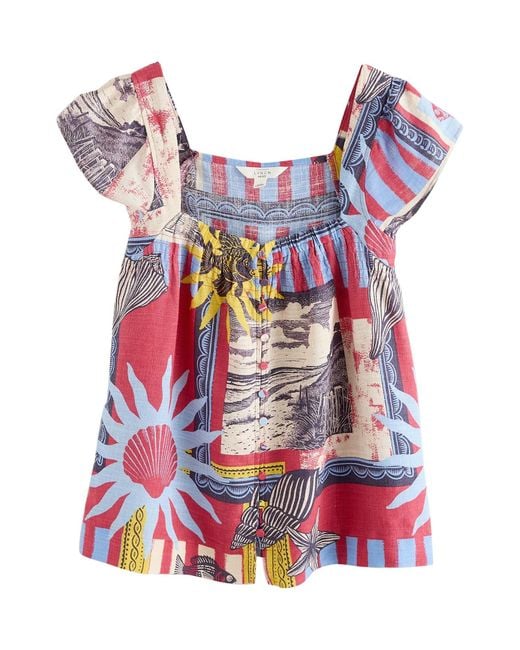 Next Red Bluse