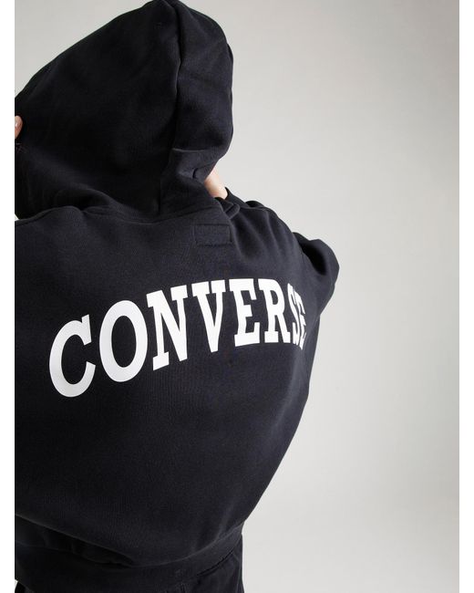 Converse Black Sweatjacke 'retro'