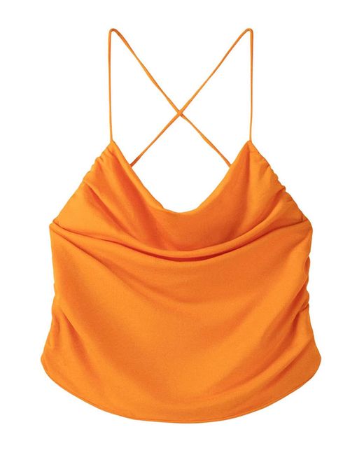 Bershka Orange Top
