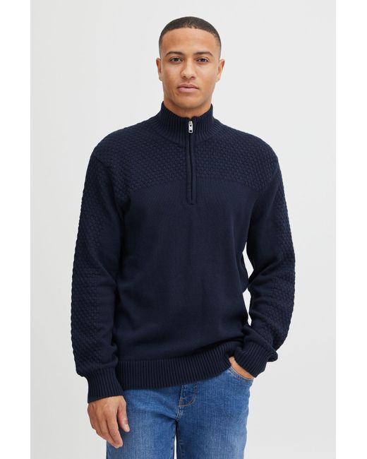 Solid Pullover in Blue für Herren