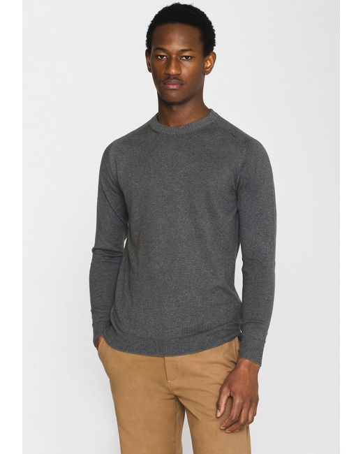 Knowledge Cotton Pullover in Gray für Herren