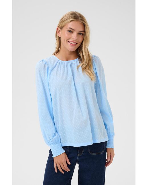 Kaffe Blue Bluse Ka Roca