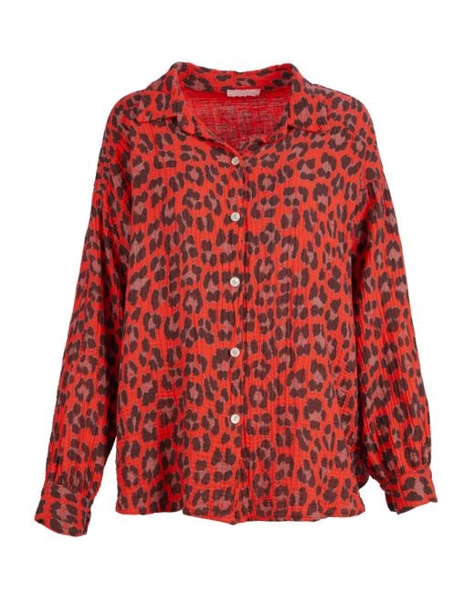 Seasons of April Red Bluse Leo Queen