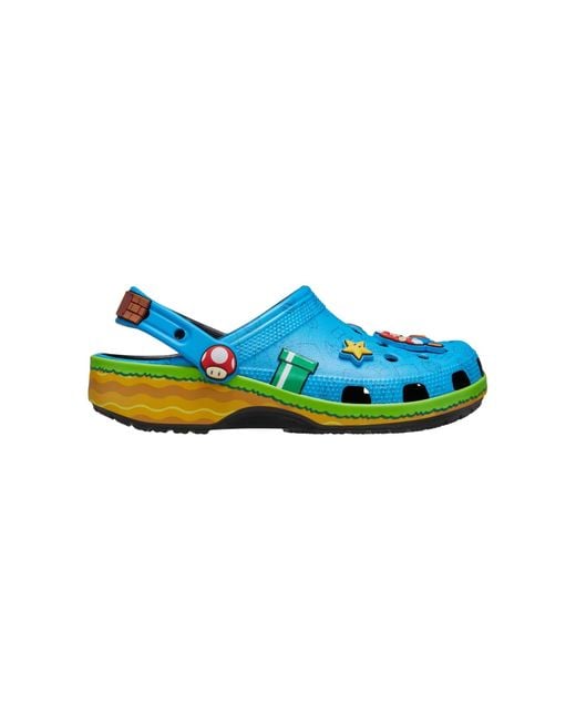CROCSTM Blue Clogs Super Mario