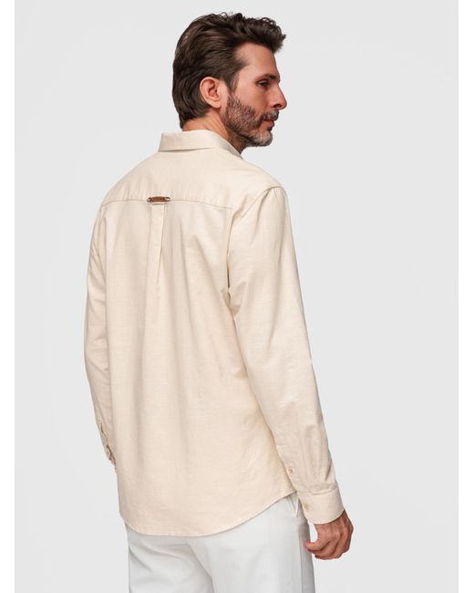 Ombre Hemd in Natural für Herren