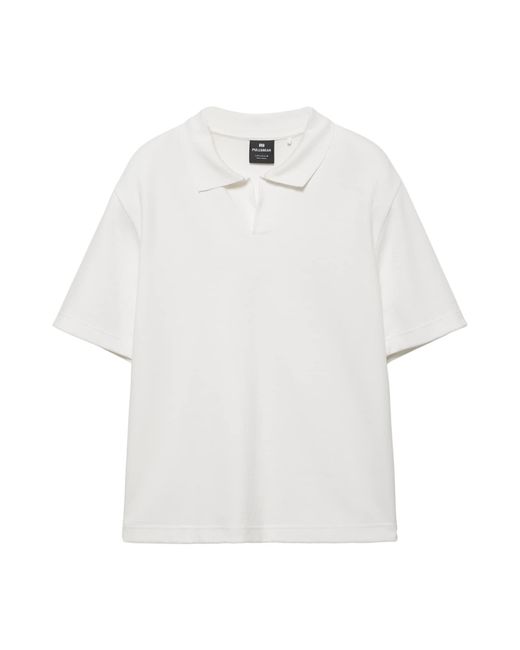 Pull&Bear Poloshirt in White für Herren