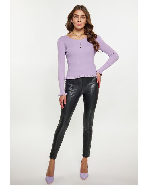 faina Purple Pullover