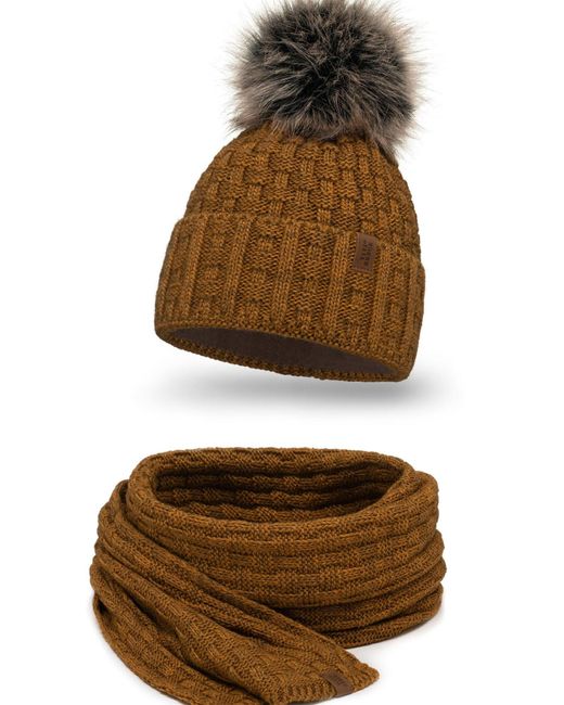 Vivience Brown Mütze 7015 Set
