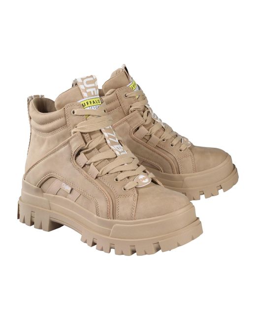 Buffalo Natural Schnürstiefelette Aspha