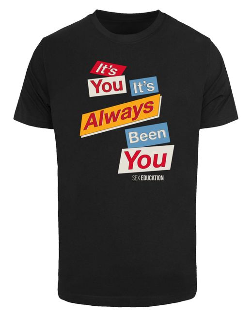 F4NT4STIC T-Shirt Sex Education It Always Been You in Black für Herren