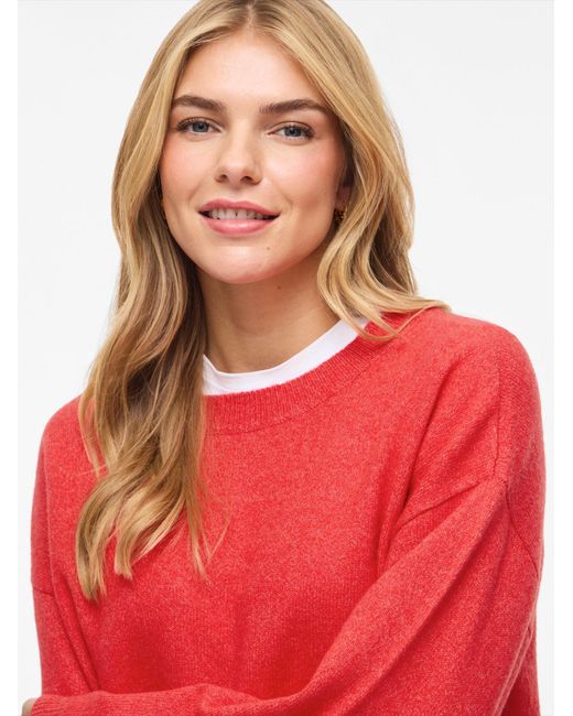 Vila Red Pullover Viliga