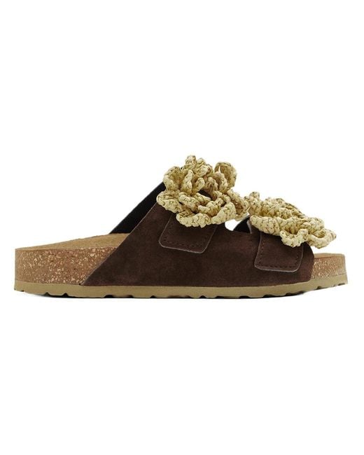 Desa Brown Pantolette Folien