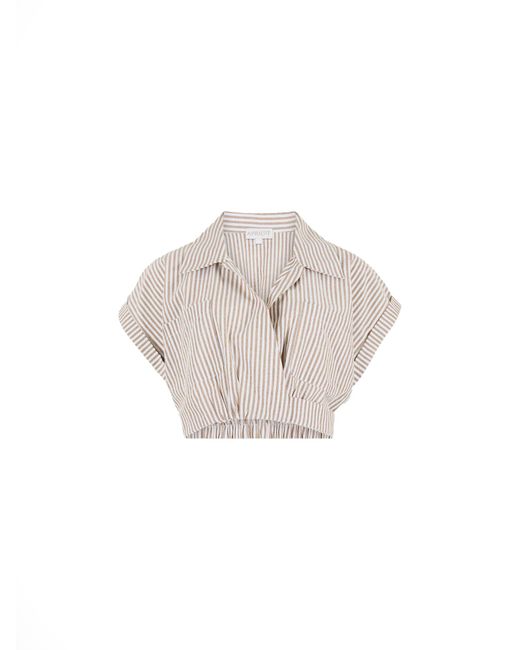 Apricot White Bluse