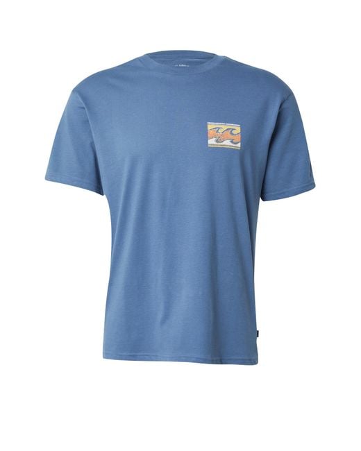 Billabong T-Shirt Crayon Wave in Blue für Herren