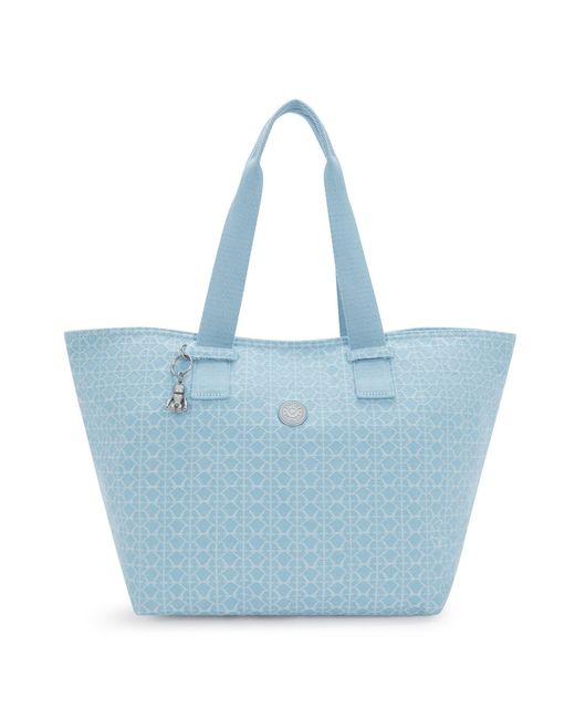 Kipling Blue Shopper Denim Love, Polyester